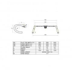 PROGRESS Manillar con potencia integrada PG-247 CARBON ALF12 ALLROAD PGMARO2470NGVAR