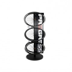 PROGRESS Wheel Display Stand with Banner for Six Discs PGREXP02