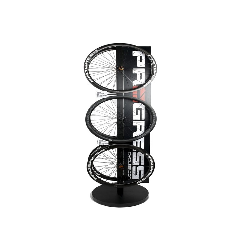 PROGRESS Wheel Display Stand with Banner for Six Discs PGREXP02