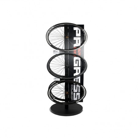 PROGRESS Wheel Display Stand with Banner for Six Discs PGREXP02