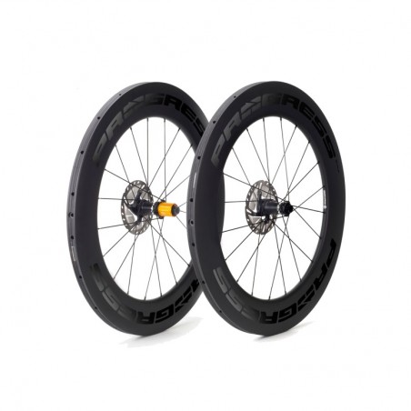 PROGRESS Juego de ruedas disco tubular SET SPACE 12X100/12X142 CAMPAGNOLO N3W PGRUSPDTJN3WNG