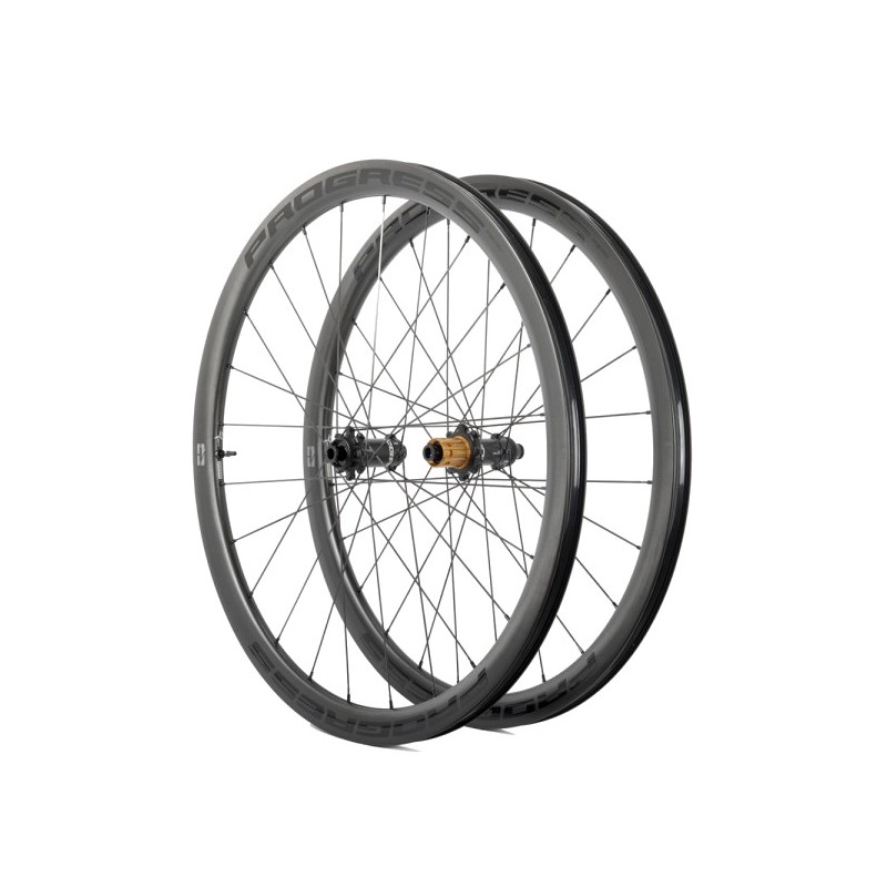 PROGRESS Clincher Wheelset SET AERO 38 DISC 12X100/12X142 SRAM XDR PGRUAED25CJXDRNG