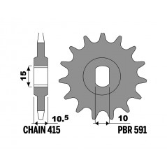 PBR Standard Steel Pinion 415 1153261001