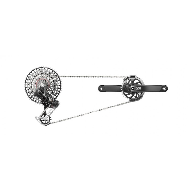 SRAM Grupo electrónico con potenciómetro XX T-TYPE EAGLE TRANSMISSION AXS DUB DM (10-52) 165 MM/32D 109307