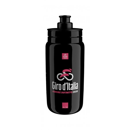ELITE Bidon botellin bicicleta FLY GIRO DITALIA BLACK MAP 550 ML 2026 729558