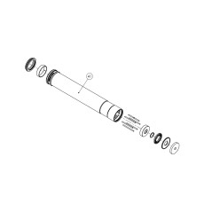 BIKEYOKE Replacement seatpost lower tube 213/34.9 MAX 39 41 65695