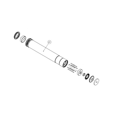 BIKEYOKE Recambio tubo inferior de tija 213/34.9 MAX 39 41 65695