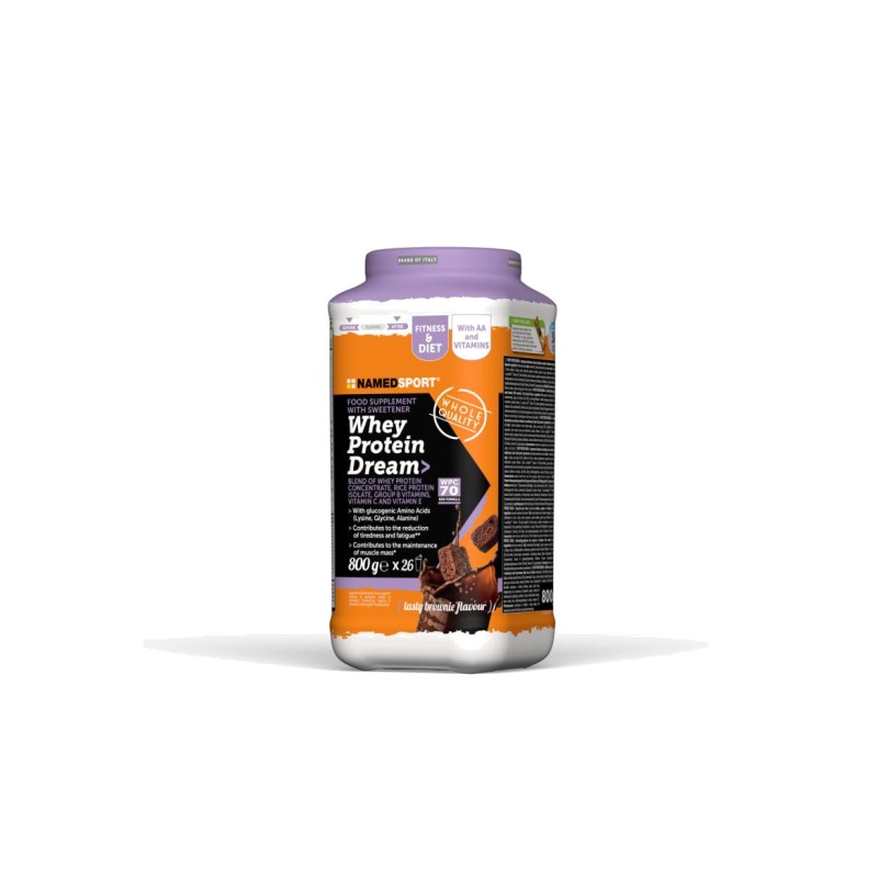 NAMEDSPORT Whey Protein DREAM TASTY BROWNIE 800G - BEST BEFORE 30/06/2026 NM002-1FO-POW-PR70-03-VAL