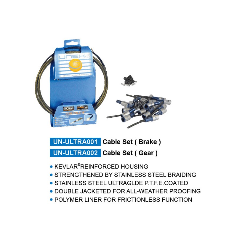 UNEX ULTRA Brake Cable and Housing Kit UN00ULTRA001