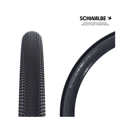 SCHWALBE Tire G-ONE ALLROUND PERF, RACEGUARD 28X1.35 700X35C B/B-SK. 4026495958127