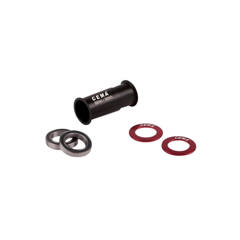CEMA BB90-BB95 Chrome Steel Bottom Bracket for Shimano CE01-SRC-BT-BB90JS