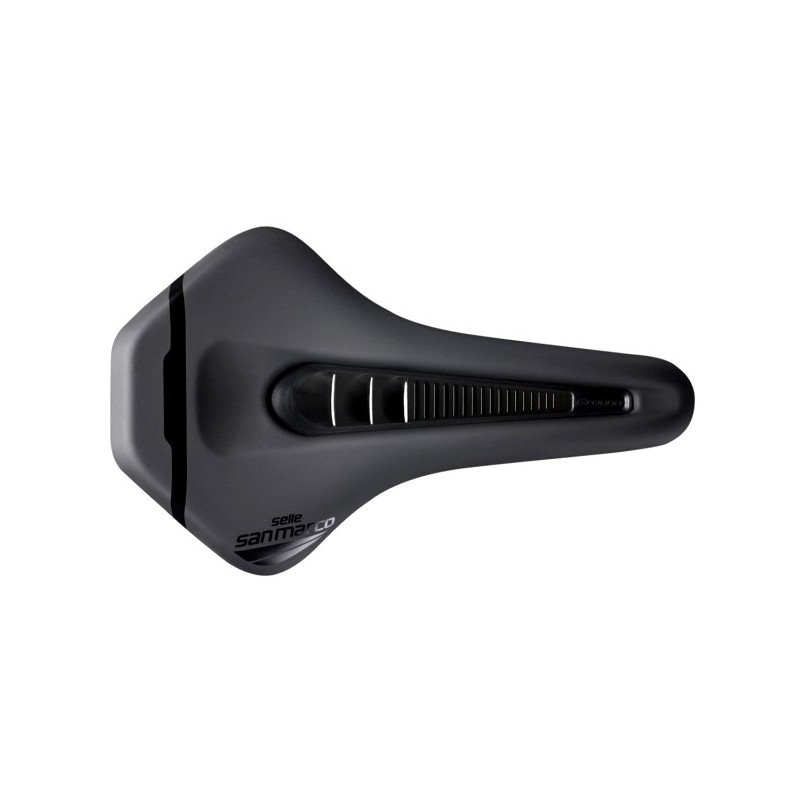 SAN MARCO Bicycle seat saddle GROUND SHIELD SPORT 333 GR 155 X 255 MM, WIDE