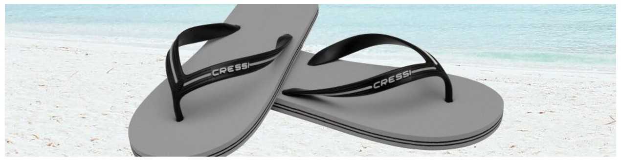 Flip flops and water sandals - Scubatic