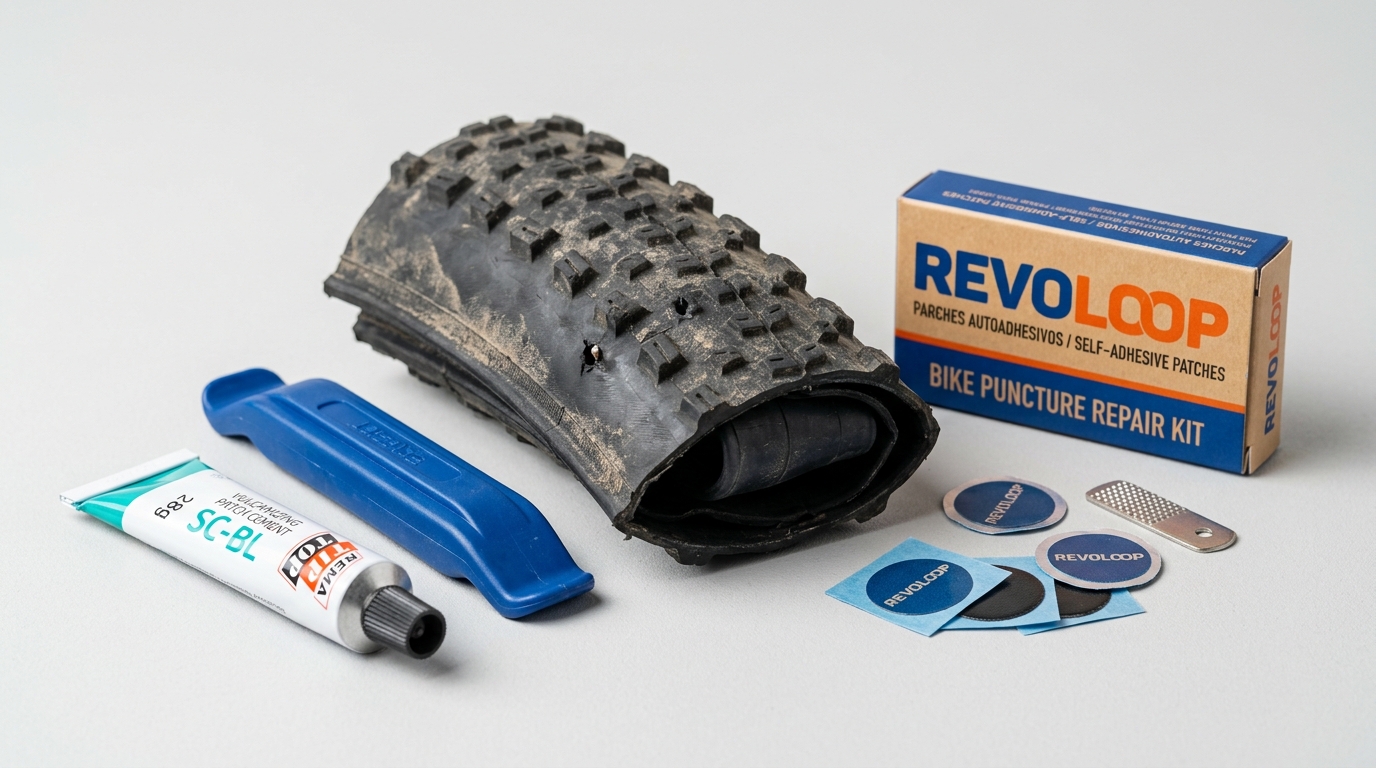Reparar pinchazos en bicicleta: parches, sellantes tubeless y kits de emergencia (guía 2026)