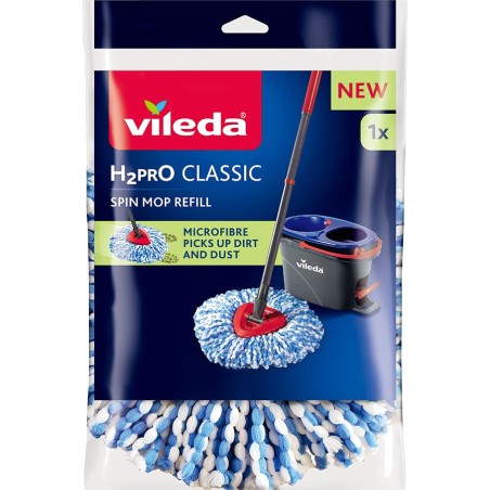 recambio de mopa triangular de microfibra h2pro spin mop