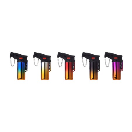 electronic torch-flame lighter anodized
