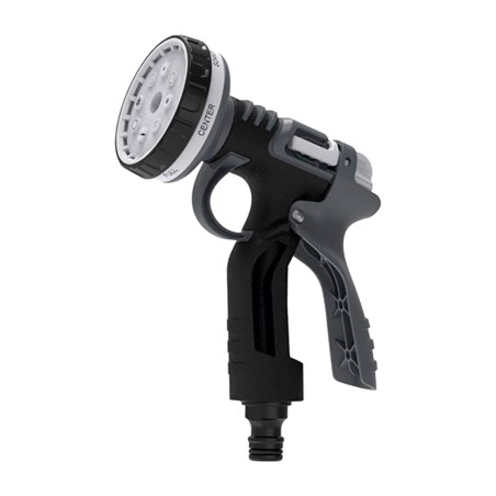 8-function watering gun with trigger lock
