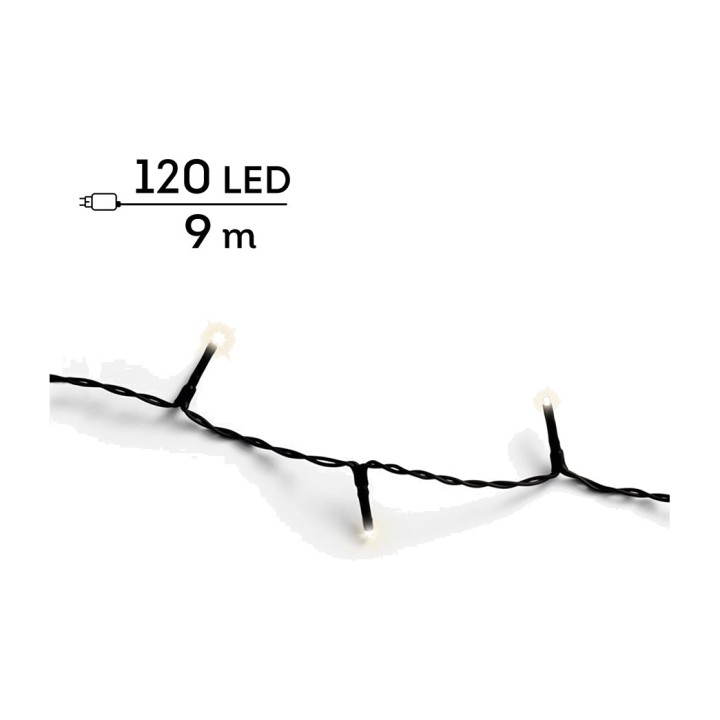 LUMINEO 8-function light string with timer for outdoor use