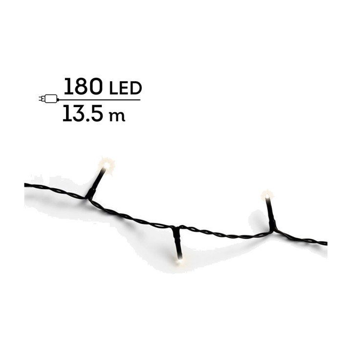 LUMINEO 8-function light string with timer for outdoor use