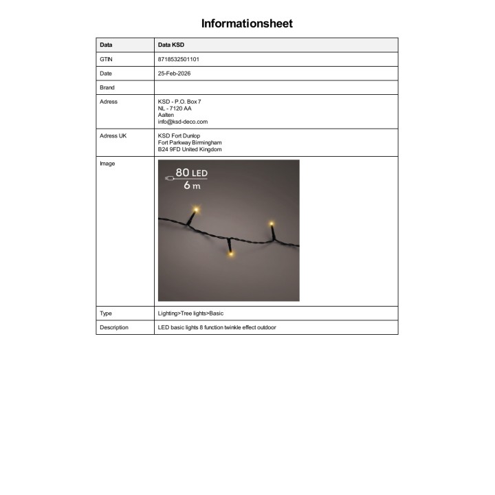 LUMINEO 8-function light string with timer for outdoor use