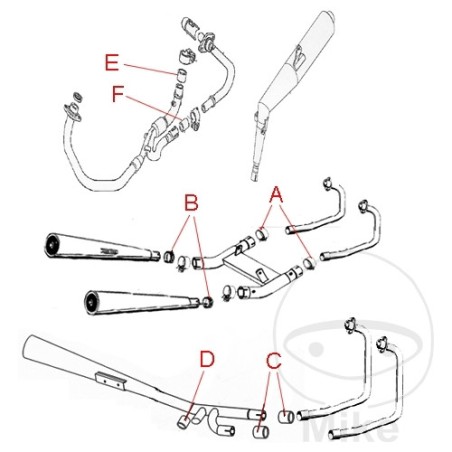 junta conector de escape oem
