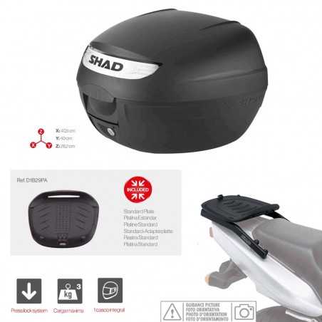 SHAD Kit fijacion y maleta baul trasero SH26 KIT-SHAD-235