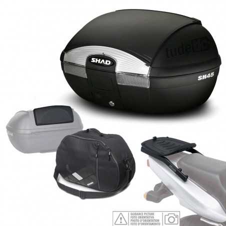 SHAD Kit fijacion y maleta baul trasero + respaldo bolsa interna regalo SH45 KIT-SHAD-827