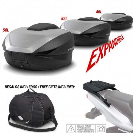 SHAD Kit fijacion y maleta baul trasero + bolsa interna de regalo SH59X KIT-SHAD-2247