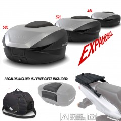 SHAD Kit fijacion y maleta baul trasero + respaldo bolsa interna regalo SH59X KIT-SHAD-2422