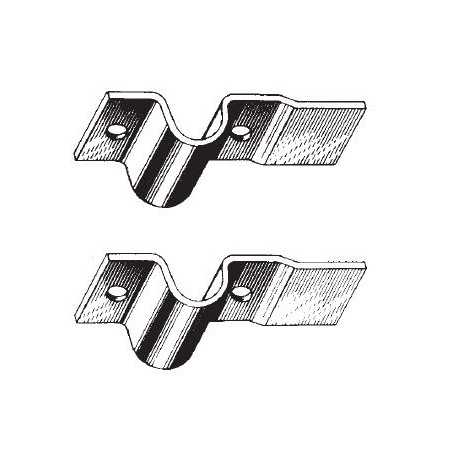 Pair, installation supports, center sawhorse