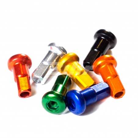 Set of spoke nuts azul 16 002/5