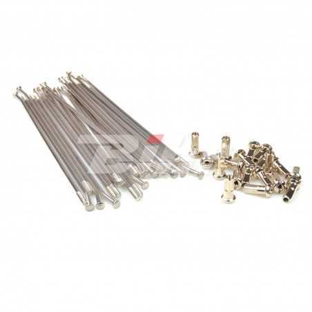 HAAN WHEELS Juego de radios plata para llanta 18 buje OEM 25 5402 62365