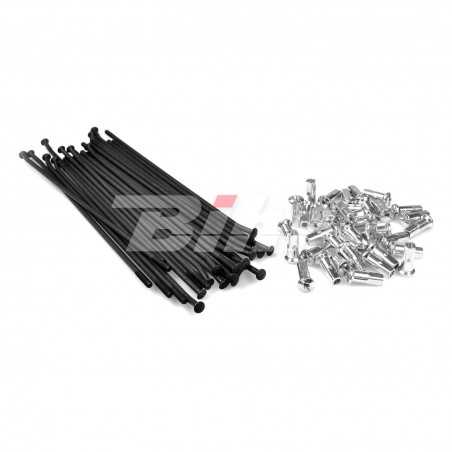 HAAN WHEELS Juego de radios negro para llanta 18 buje OEM 25 7402/3 62250