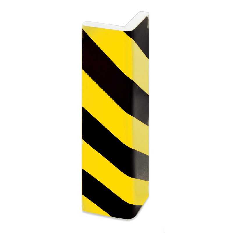METALWORKS Protector de ángulo pu4015nj 40cm x 75mm - Esquinera protección pared en negro y amarillo la marca 35023
