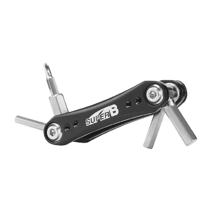 SUPER B TOOL, MULTI-FUNCTION, FOLDABLE, 7 FUNCTIONS, BICYCLE