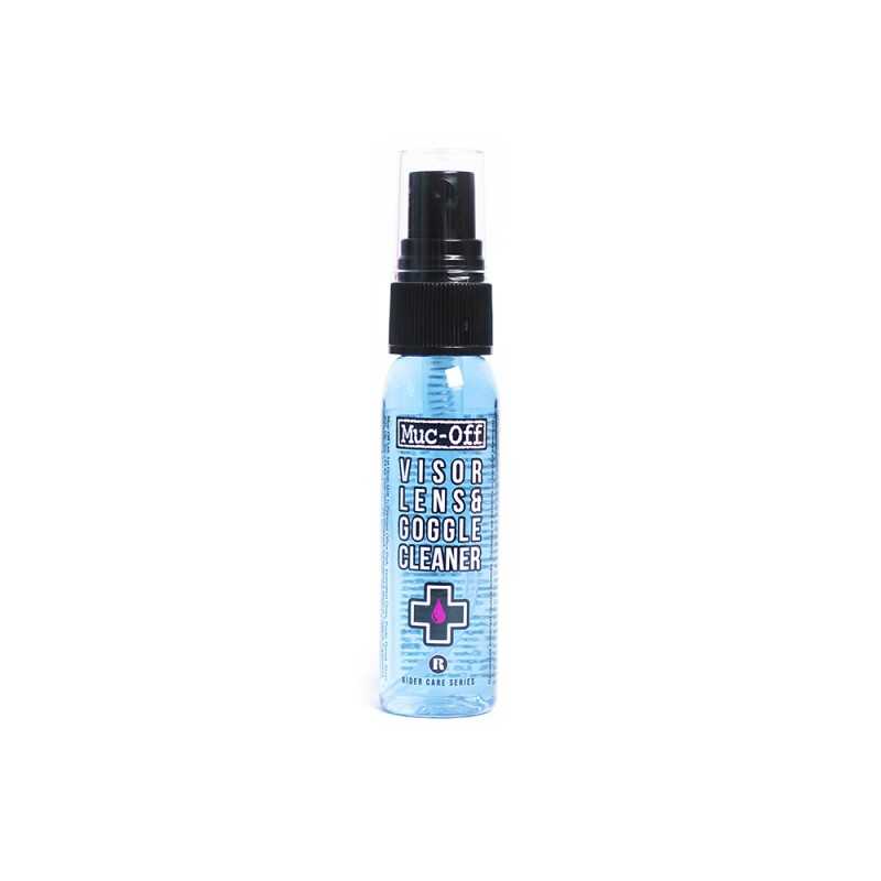 Antibacterial lens and helmet cleaner