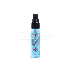 Antibacterial lens and helmet cleaner