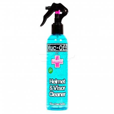 Antibacterial lens and helmet cleaner