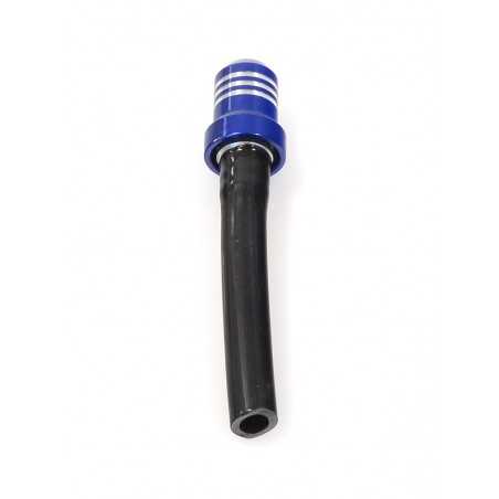 Valve plug, gasoline reservoir aluminum blue