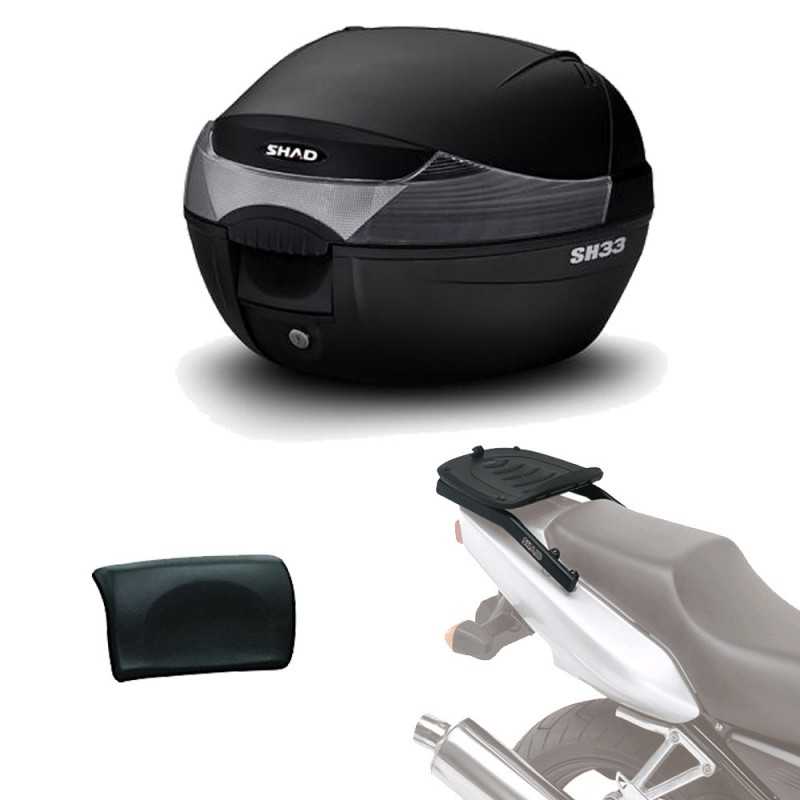 SHAD Kit fijacion y maleta baul trasero + respaldo pasajero regalo SH33 SH33REHE15