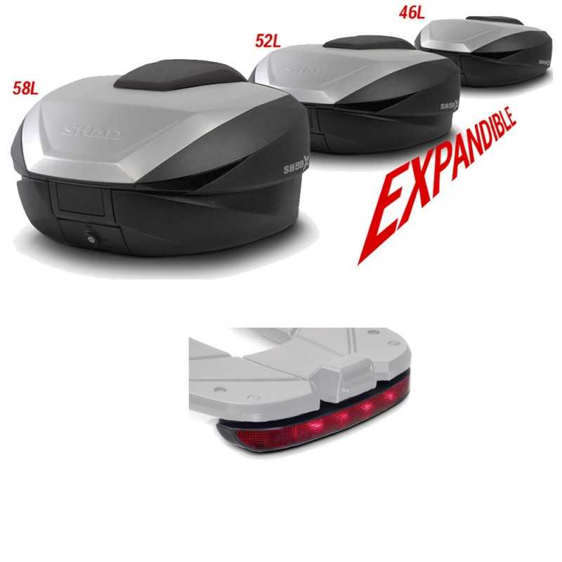 Baul motorcycle rear suitcase with brake light gift  SH59