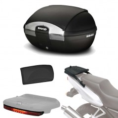 Fitting kit + rear trunk suitcase + brake light + backrest gift  SH45