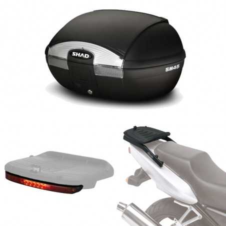 SHAD Kit fijacion y maleta baul trasero + luz de freno regalo SH45 SH45LUHE266