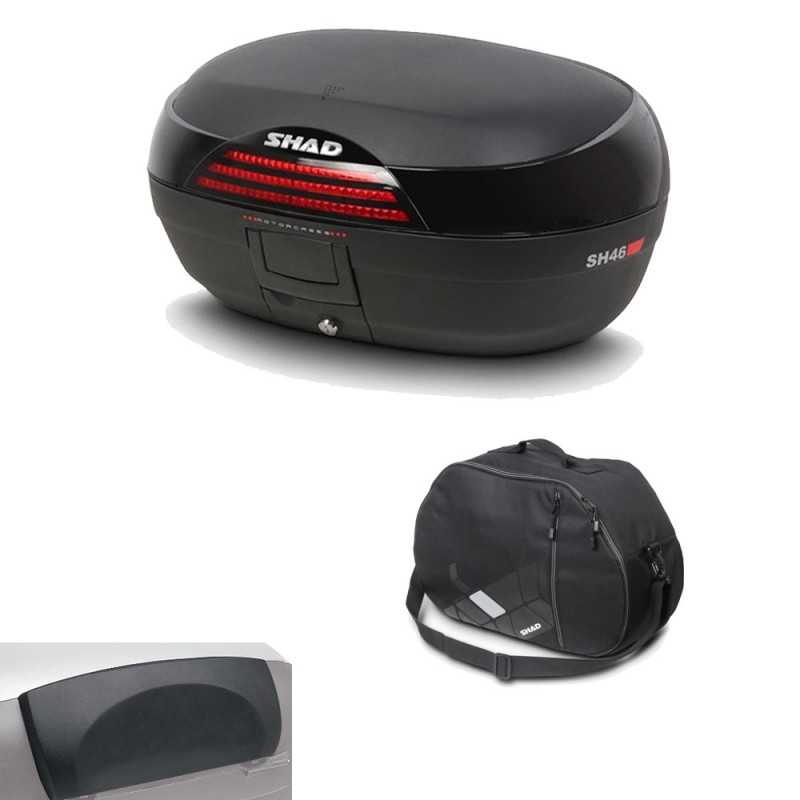 SHAD Maleta baul trasero moto + respaldo bolsa interna regalo SH46 SH46BORE1