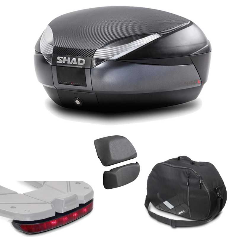 Suitcase rear trunk + backrest + brake light + internal inner bag  SH48