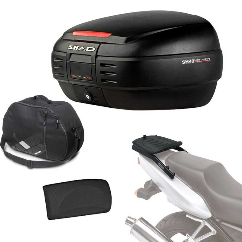 SHAD Kit fijacion y maleta baul trasero + respaldo bolsa interna regalo SH49 SH49BOREHE25