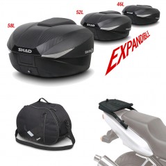 SHAD Kit fijacion y maleta baul trasero + bolsa interna de regalo SH58 SH58BOHE228