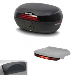 SHAD Maleta baul trasero moto + respaldo luz de freno regalo SH46 SH46LUZRES1