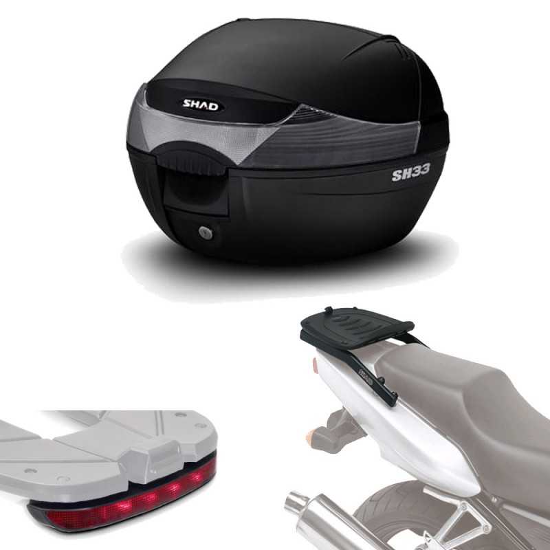 SHAD Kit fijacion y maleta baul trasero + luz de freno regalo SH33 SH33LUHE98