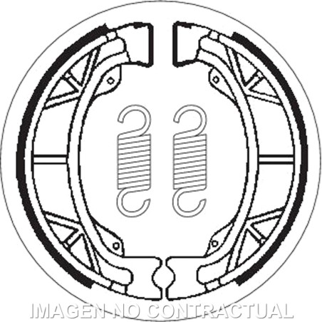 sada čeľustí bubnových bŕzd 2012